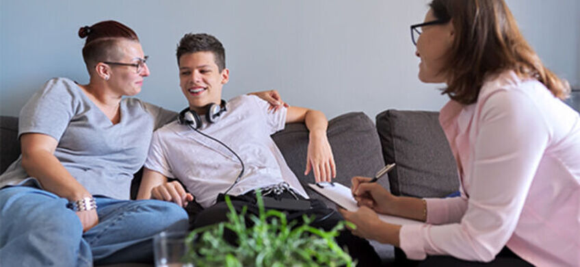 Speaking with a counselor 